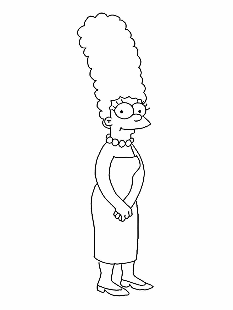 Simpsons coloring page (30)