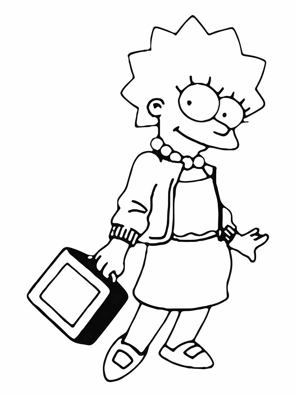 Simpsons coloring page (31)