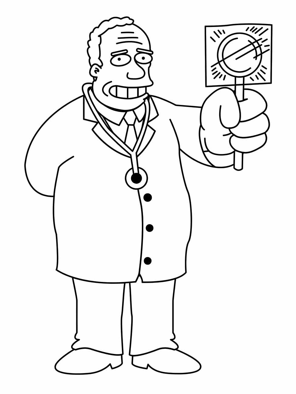 Simpsons coloring page (32)