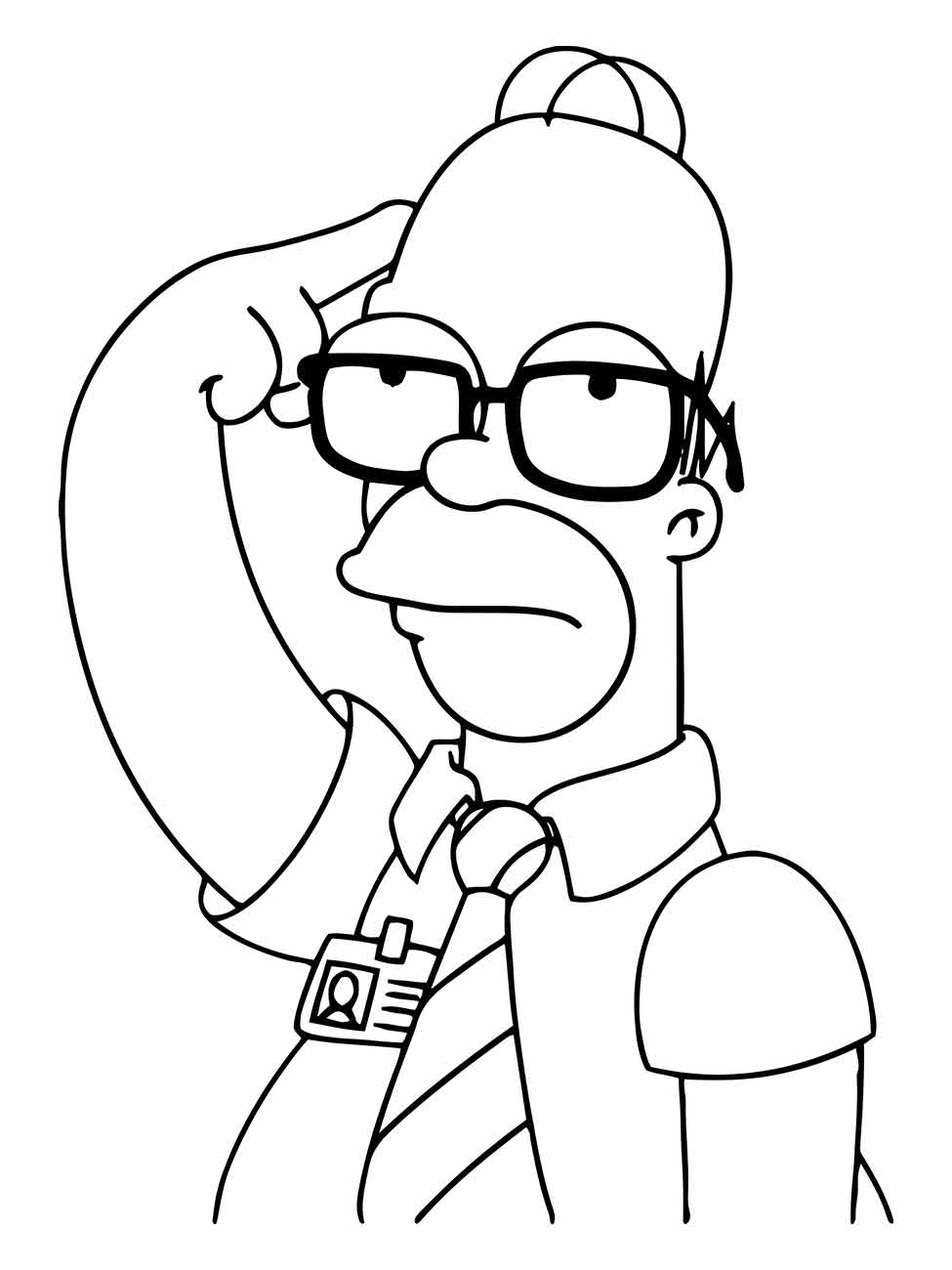 Simpsons coloring page (33)