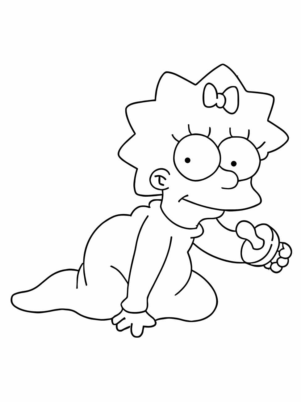 Simpsons coloring page (36)