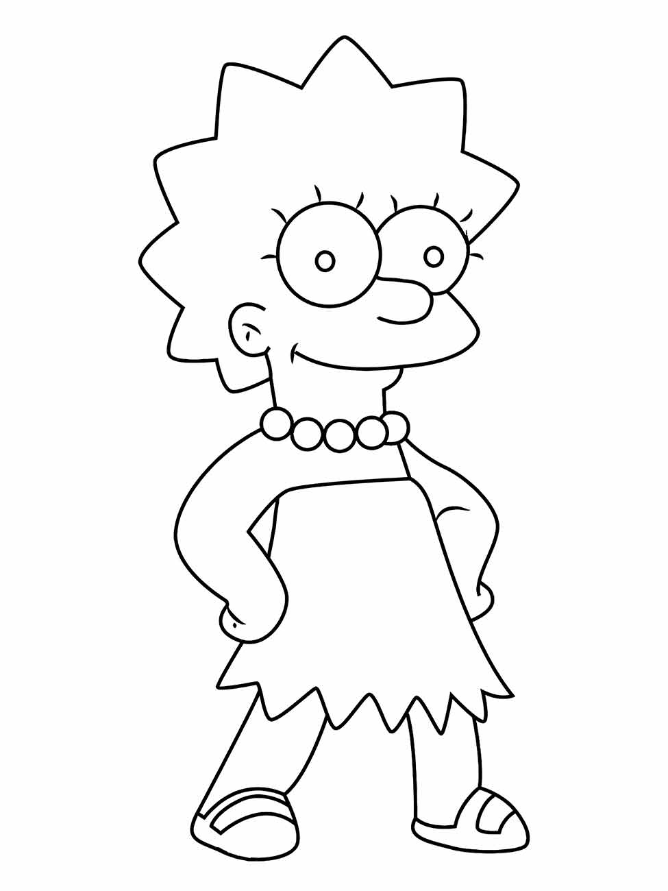 Simpsons coloring page (49)