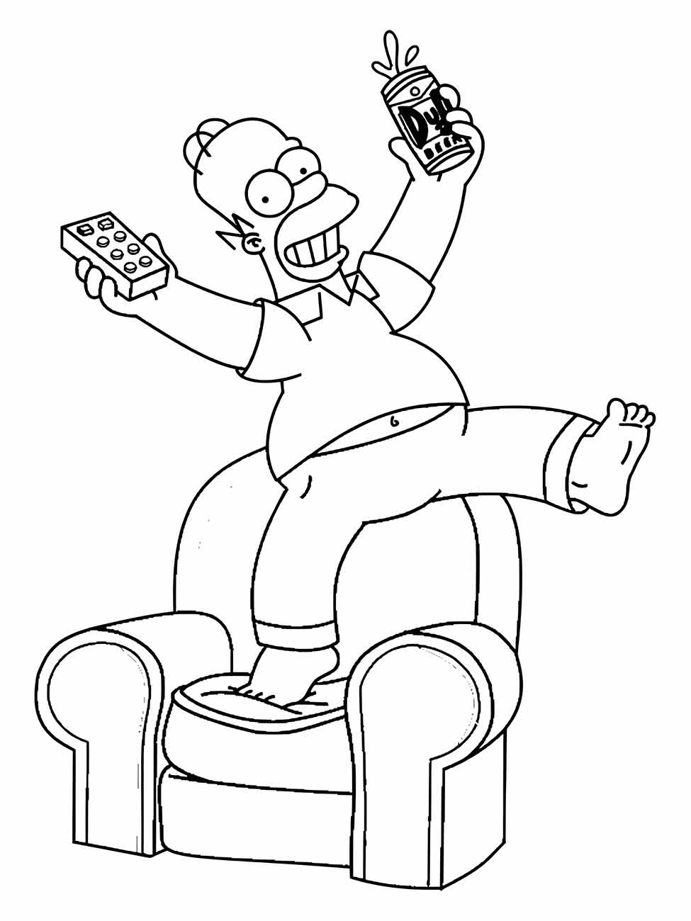 Simpsons coloring page (50)