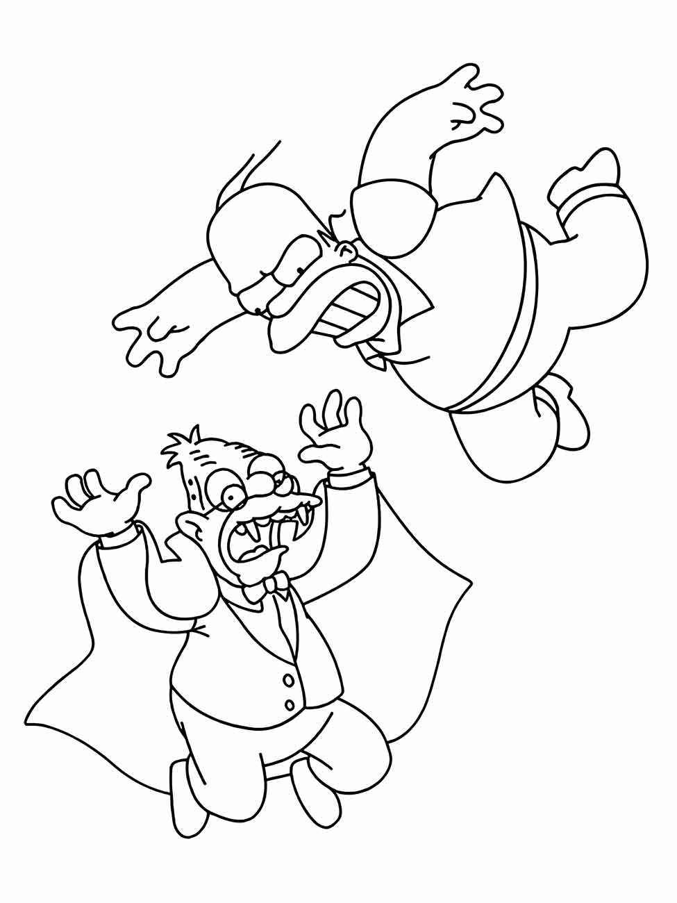 Simpsons coloring page (6)