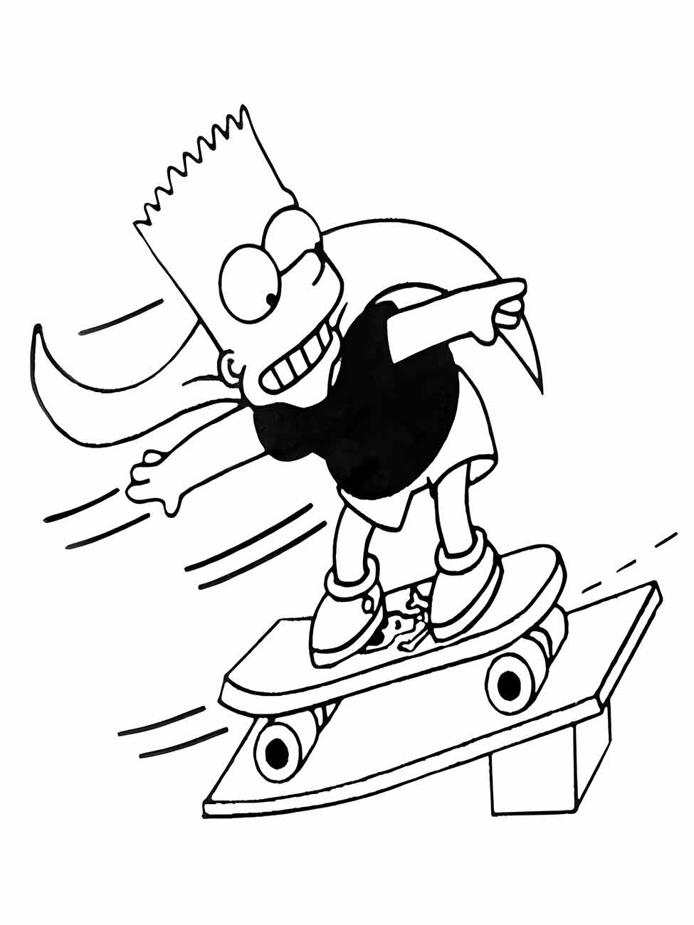 Simpsons coloring page (7)