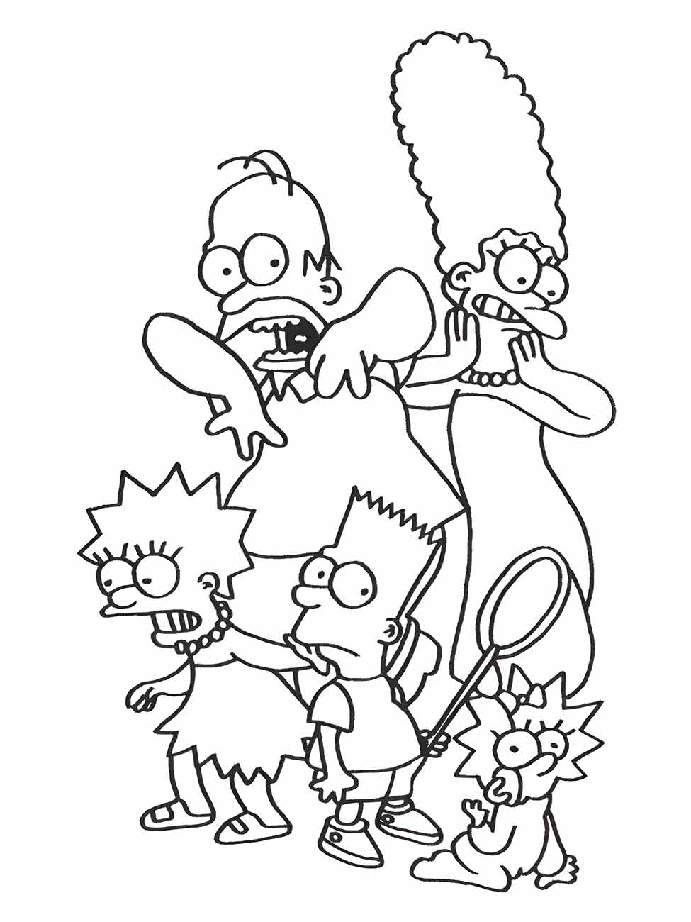 Simpsons coloring page (8)