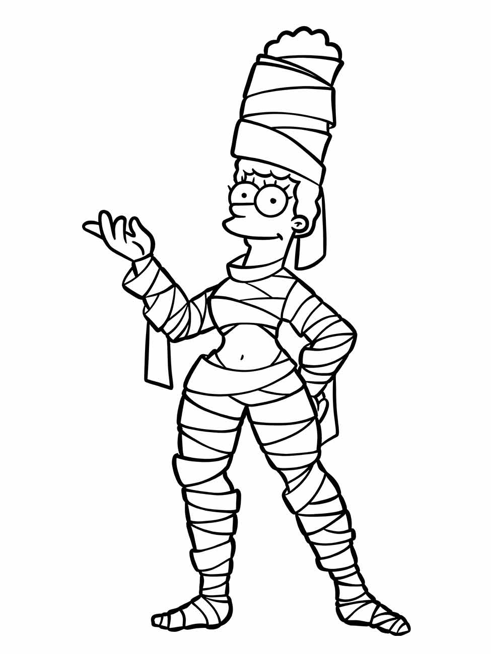 Simpsons coloring page (9)