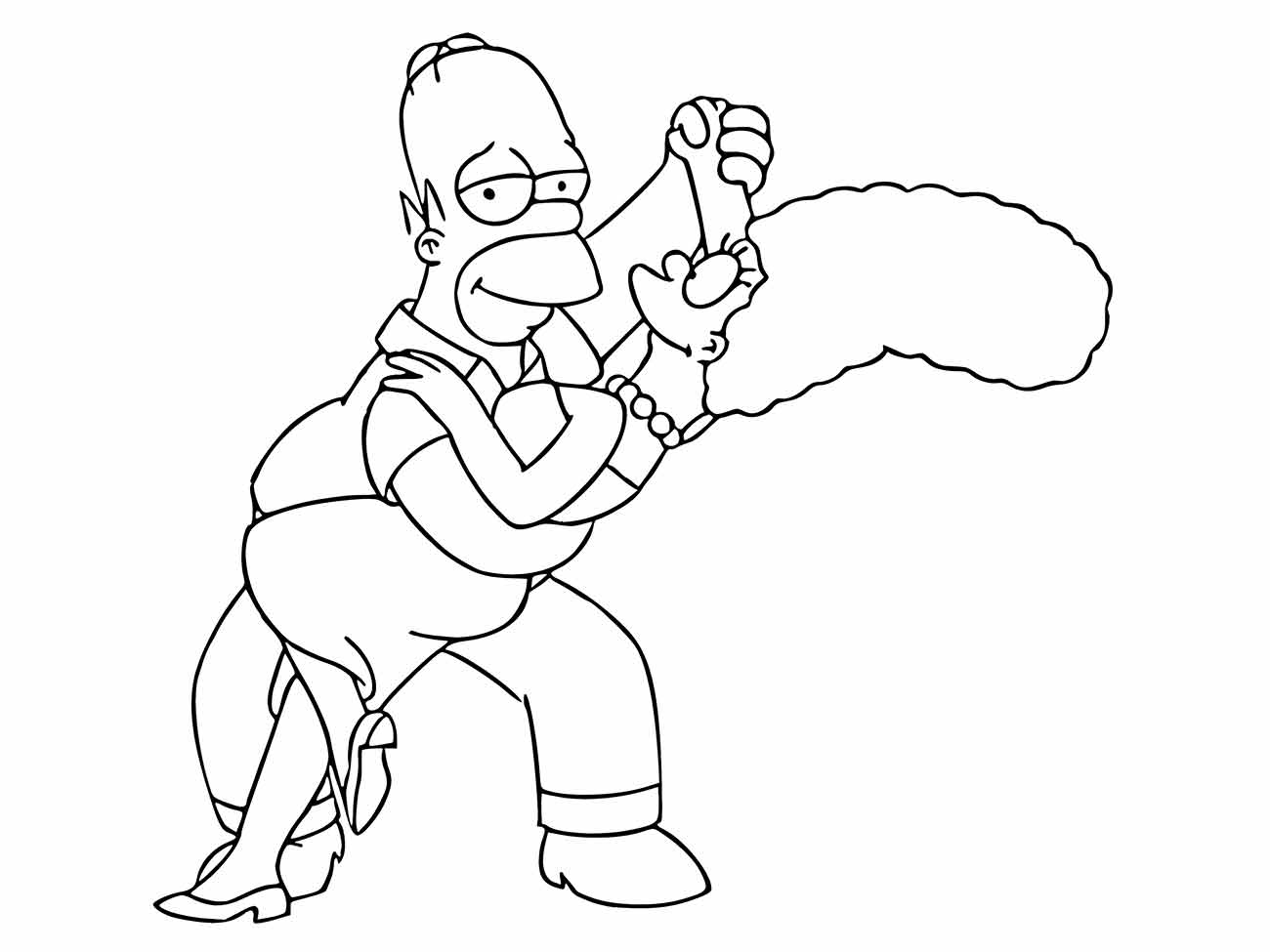 Simpsons coloring page (98)