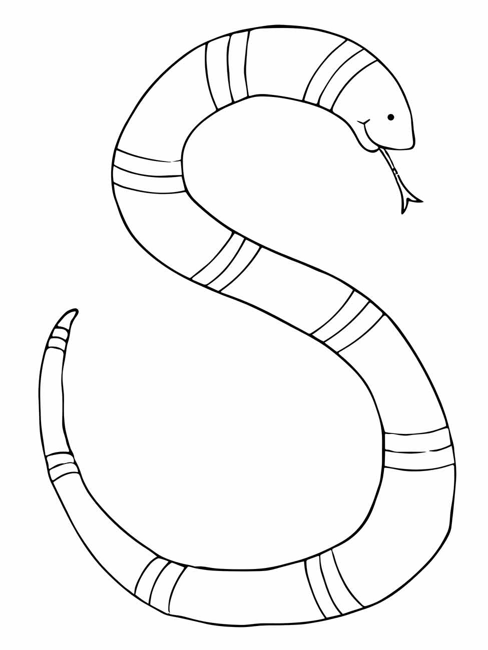 Snakes coloring page (14)