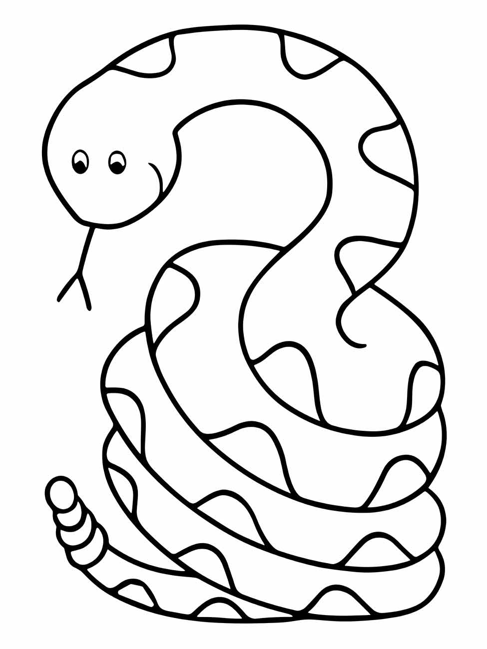 Snakes coloring page (16)