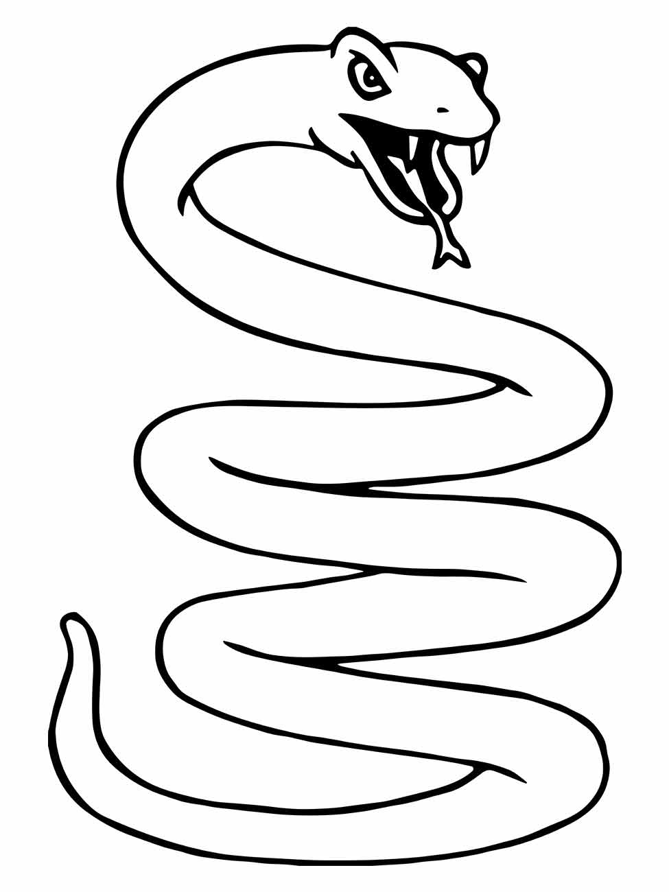 Snakes coloring page (17)