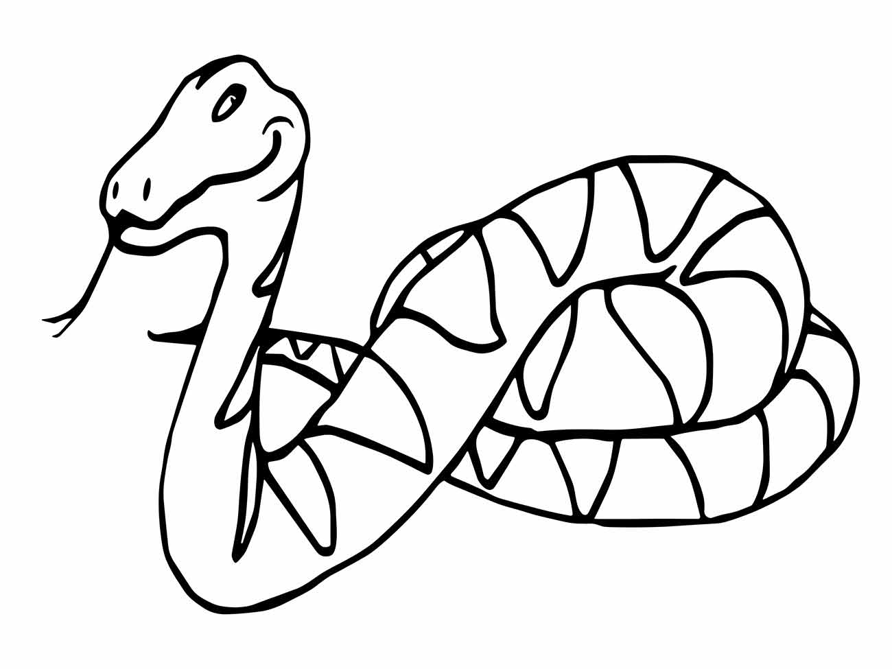 Snakes coloring page (19)