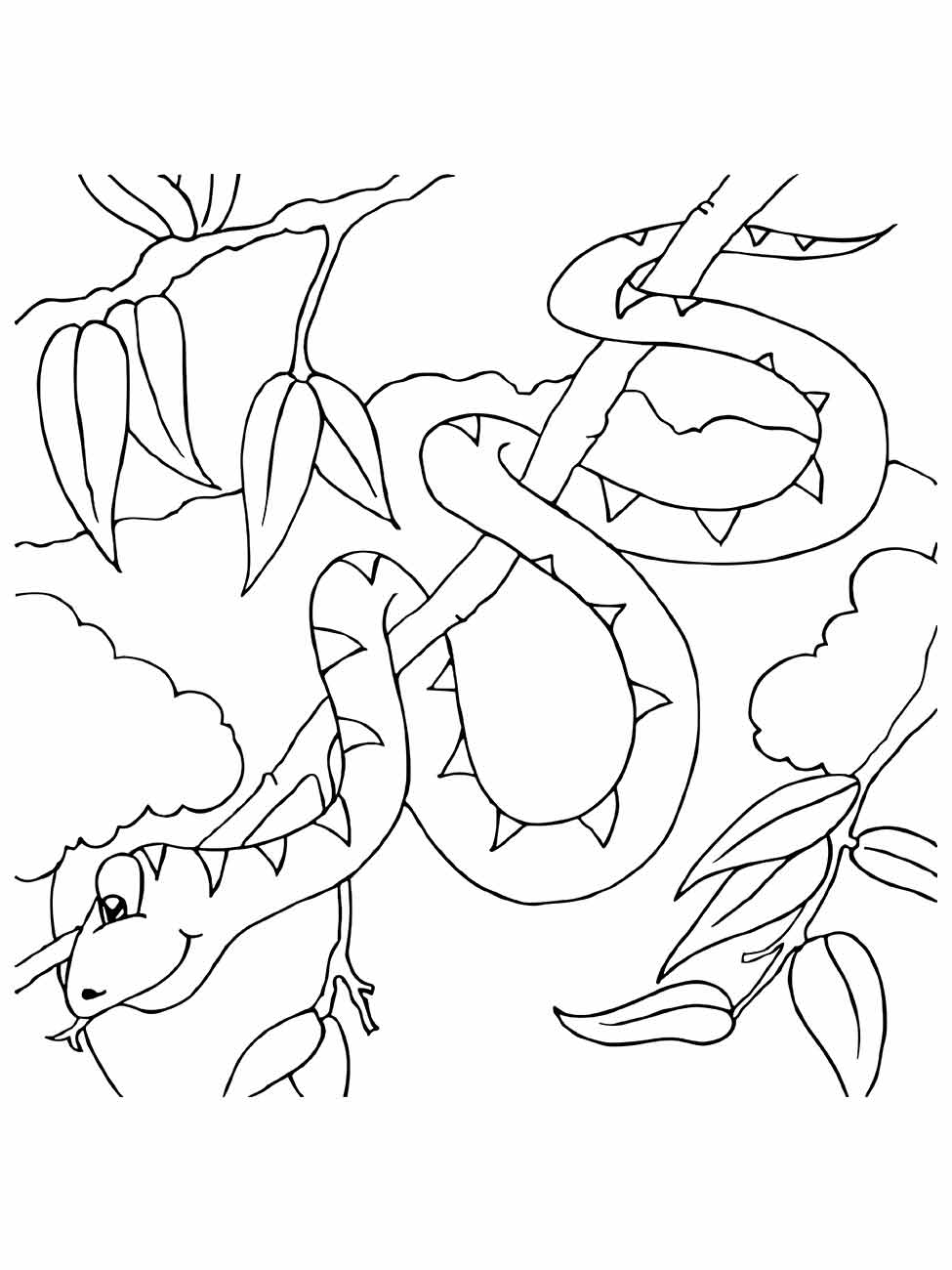 Snakes coloring page (21)