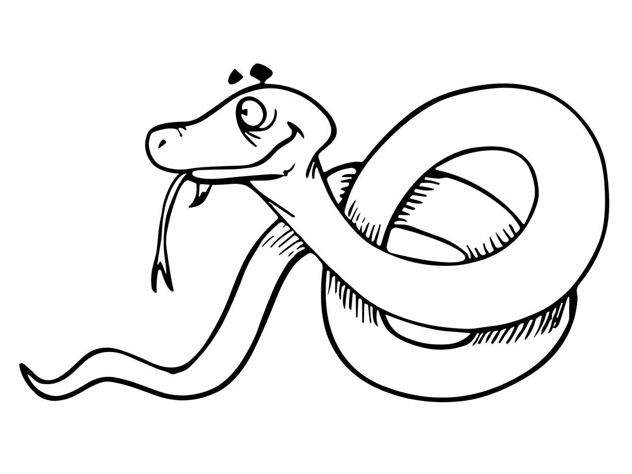 Snakes coloring page (3)