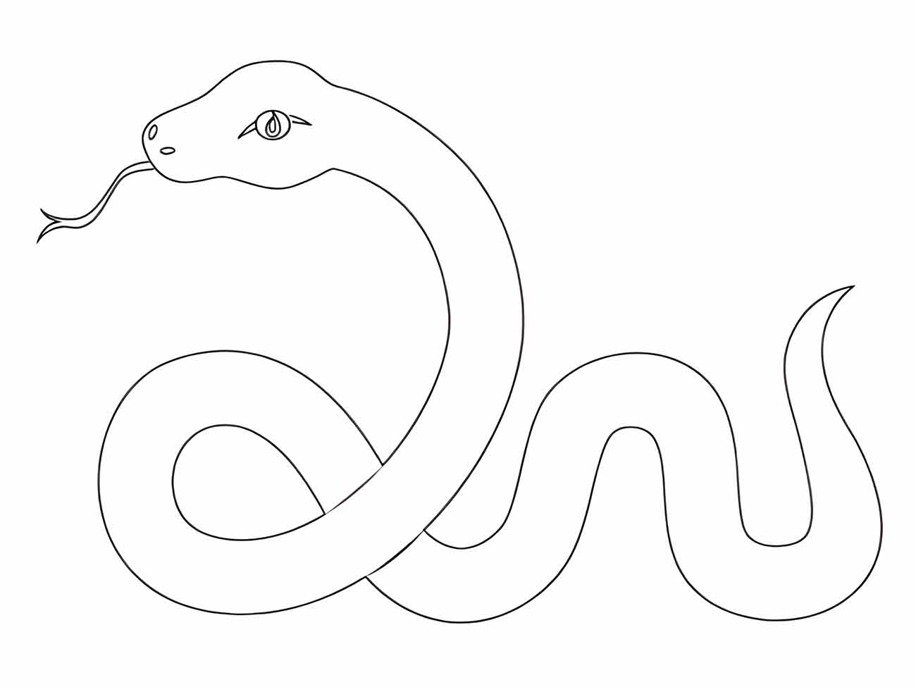 Snakes coloring page (5)