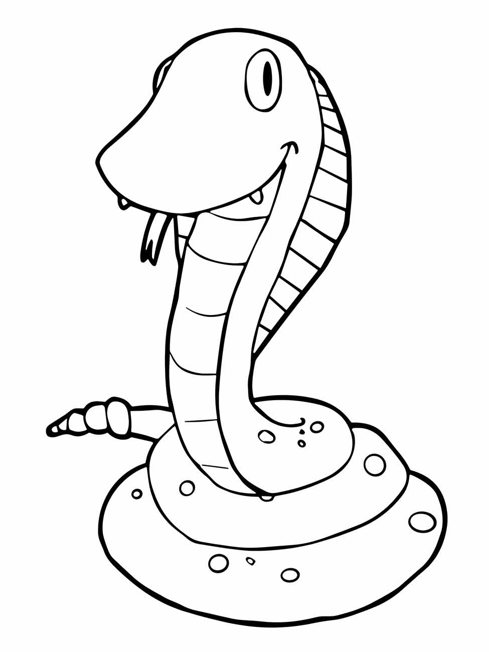 Snakes coloring page (7)