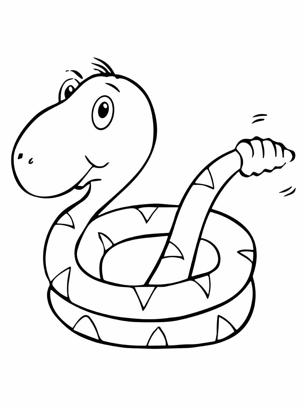 Snakes coloring page (8)