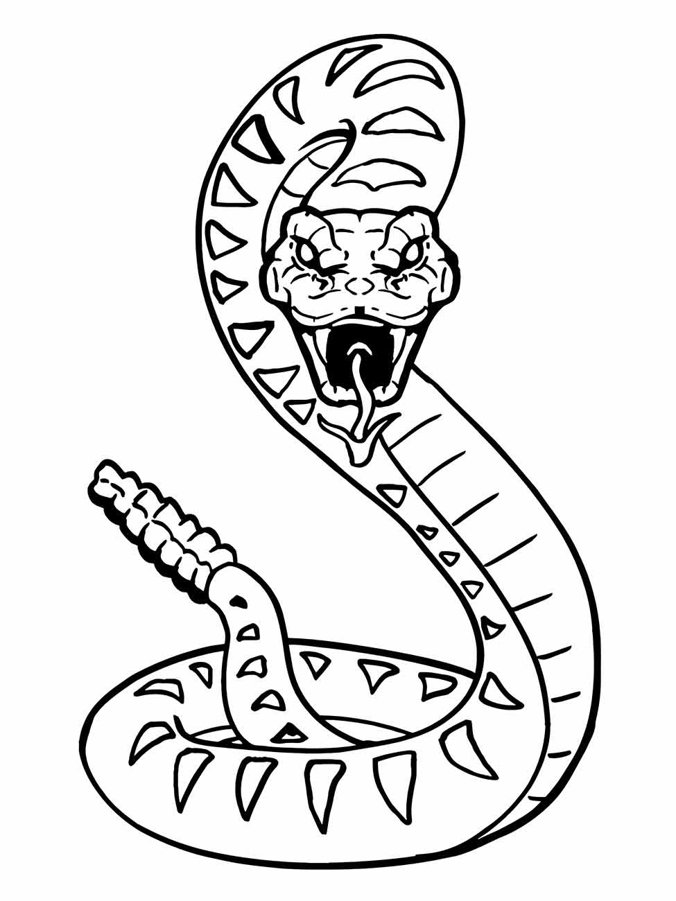 Snakes coloring page (9)