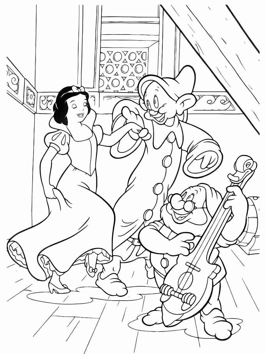 Snow white coloring page (10)