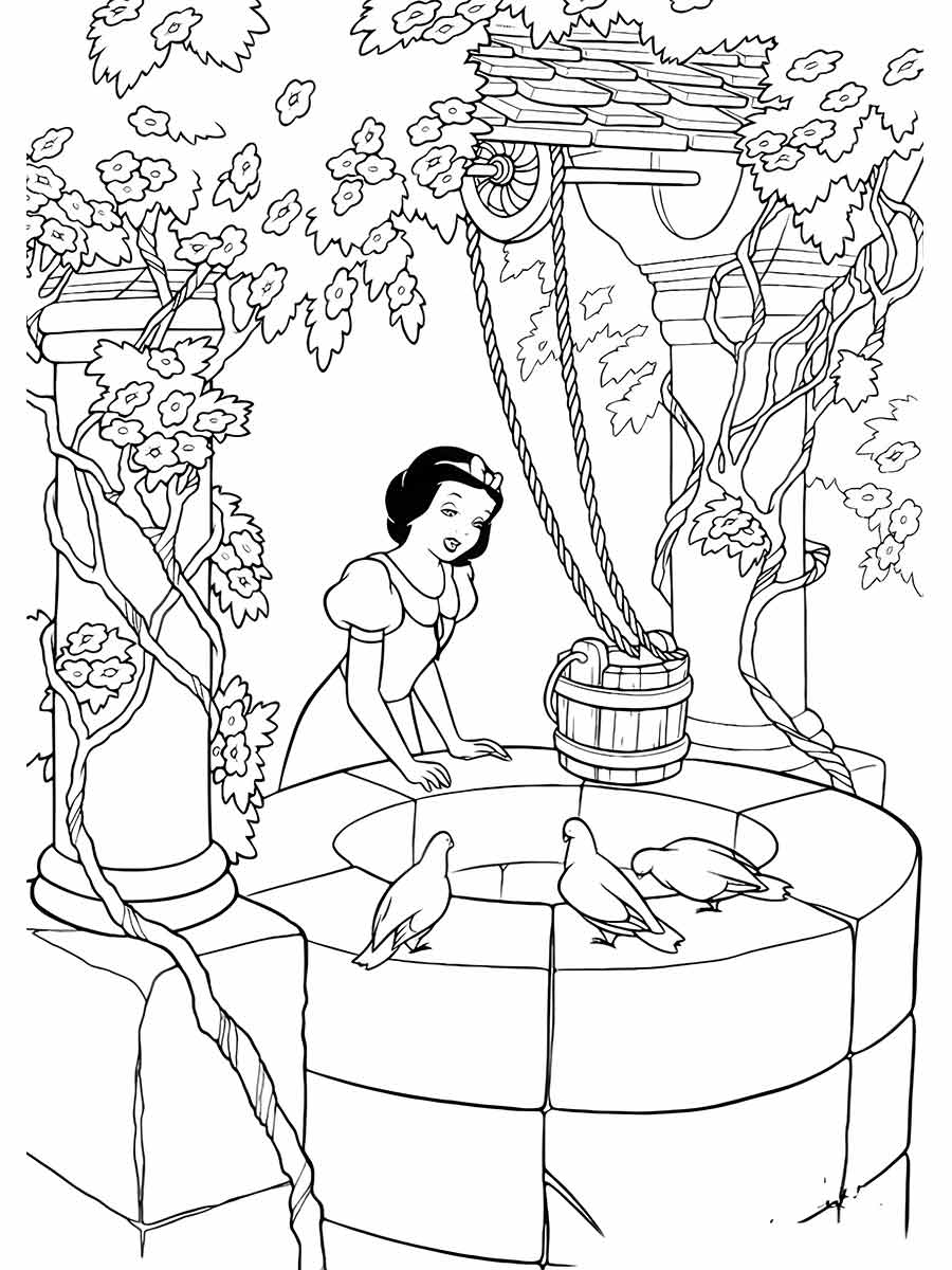 Snow white coloring page (11)