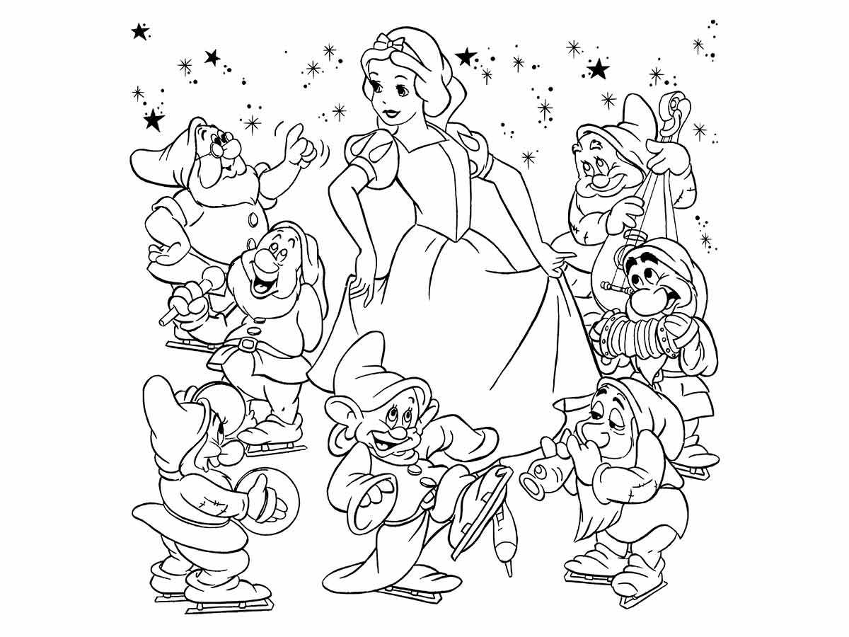 Snow white coloring page (13)