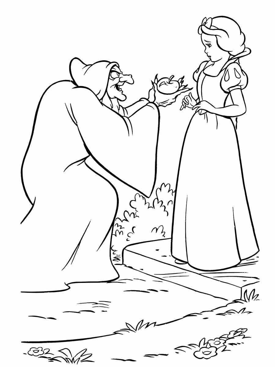 Snow white coloring page (14)