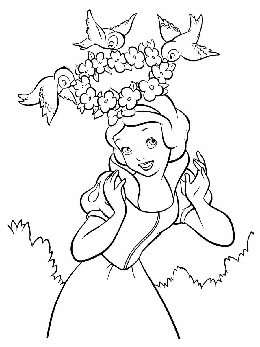 Snow white coloring page (15)