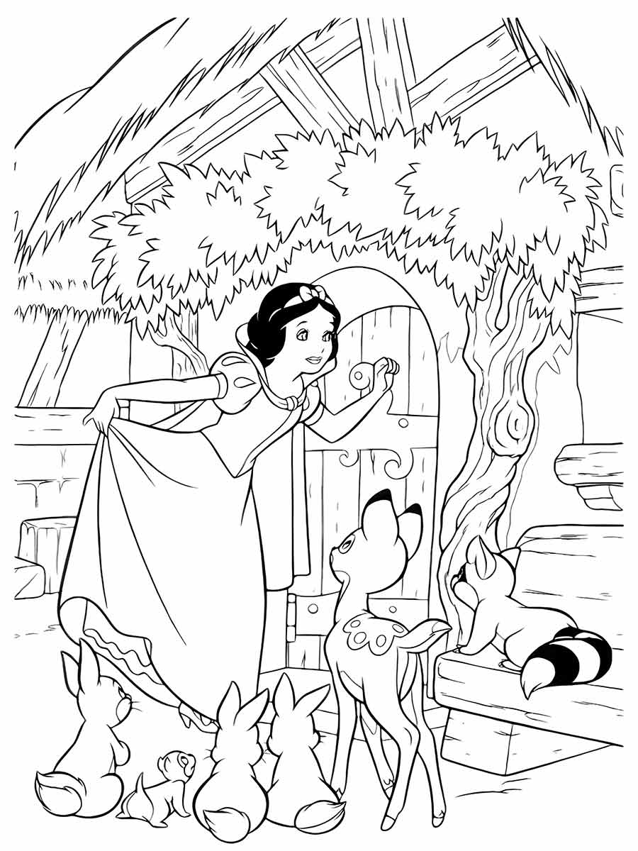 Snow white coloring page (17)