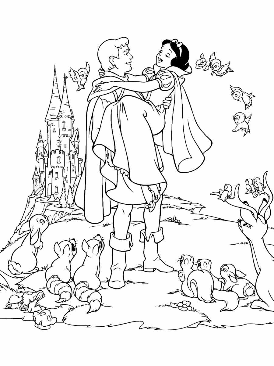 Snow white coloring page (18)