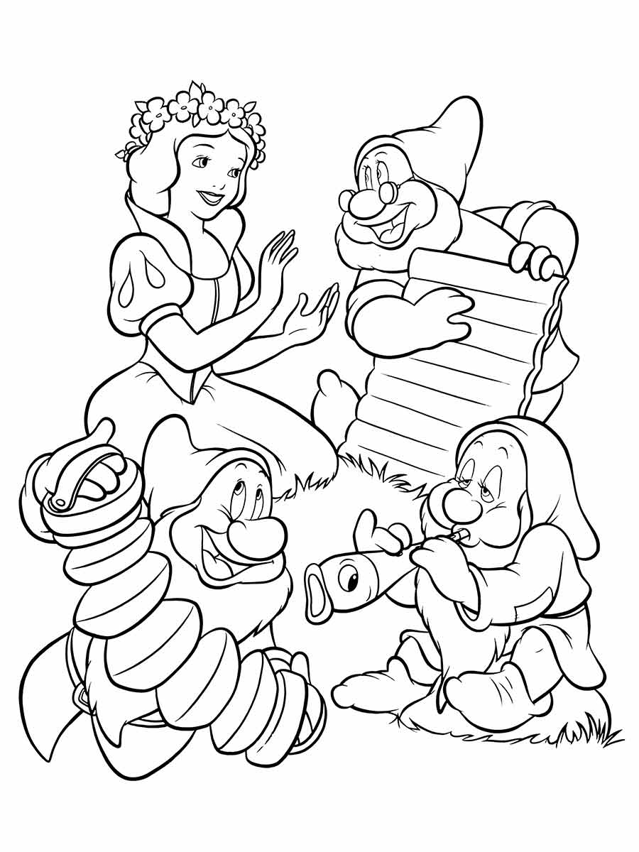 Snow white coloring page (22)