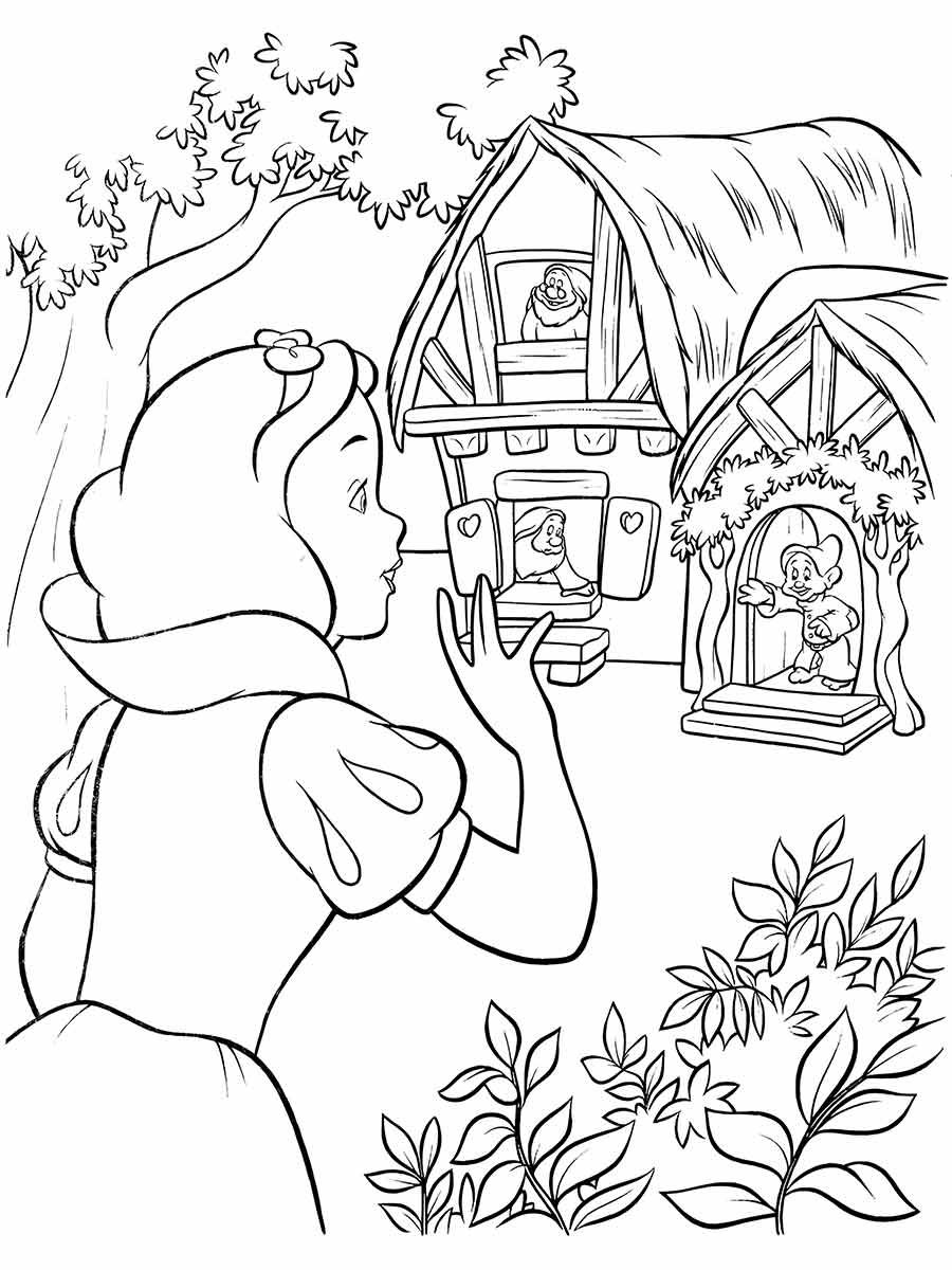 Snow white coloring page (24)