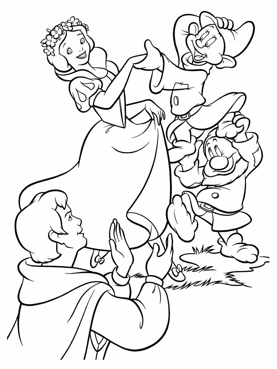 Snow white coloring page (27)