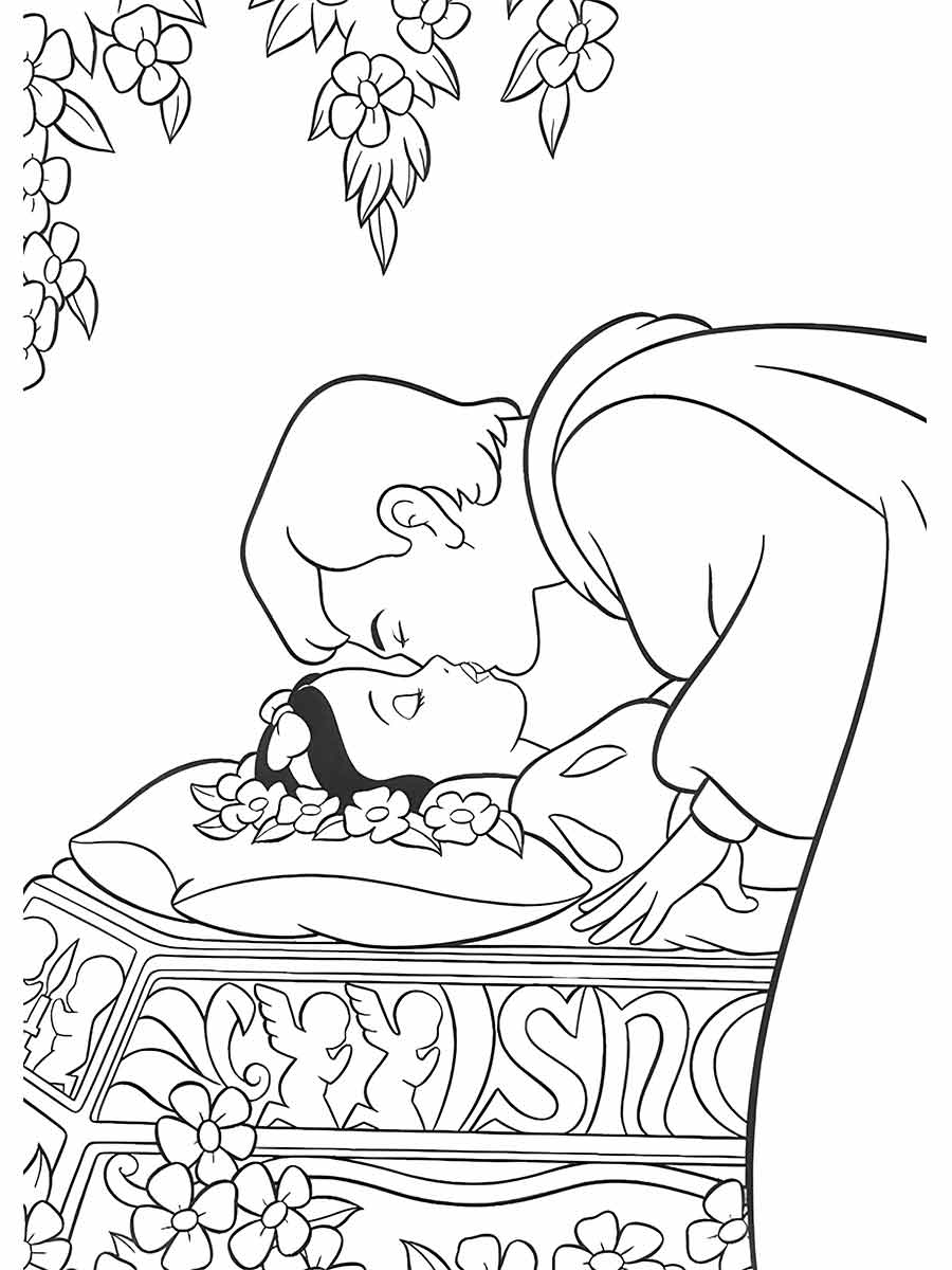 Snow white coloring page (3)