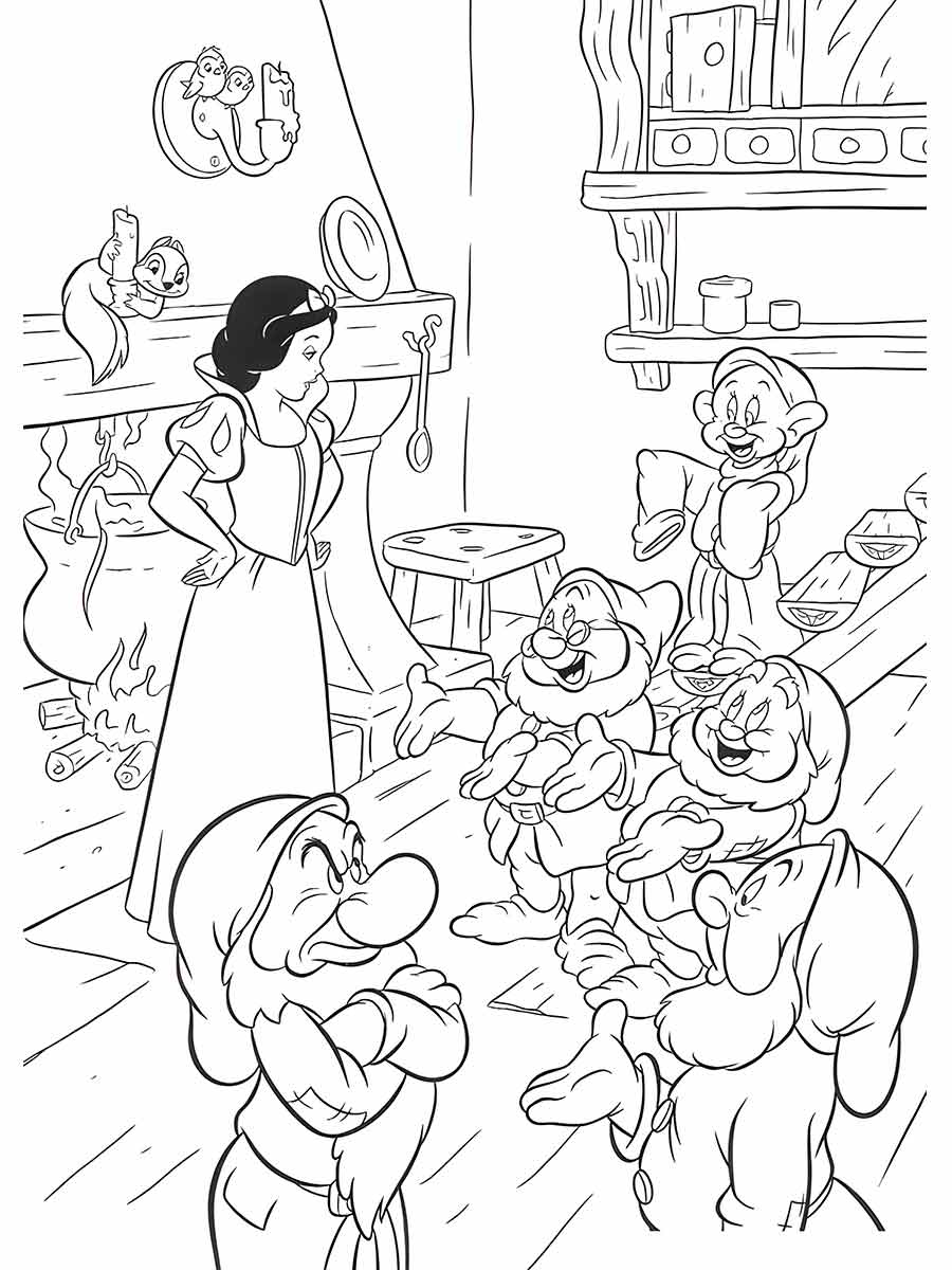 Snow white coloring page (31)