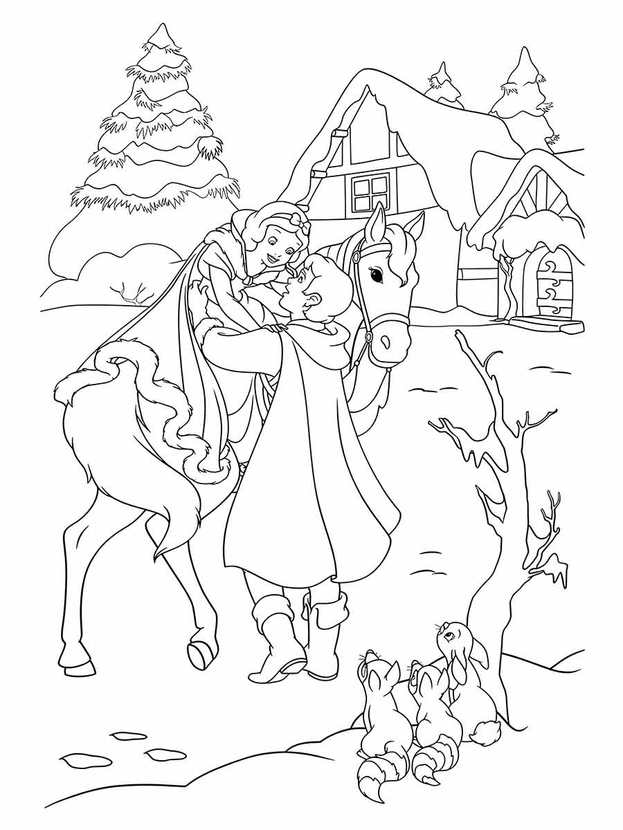 Snow white coloring page (33)