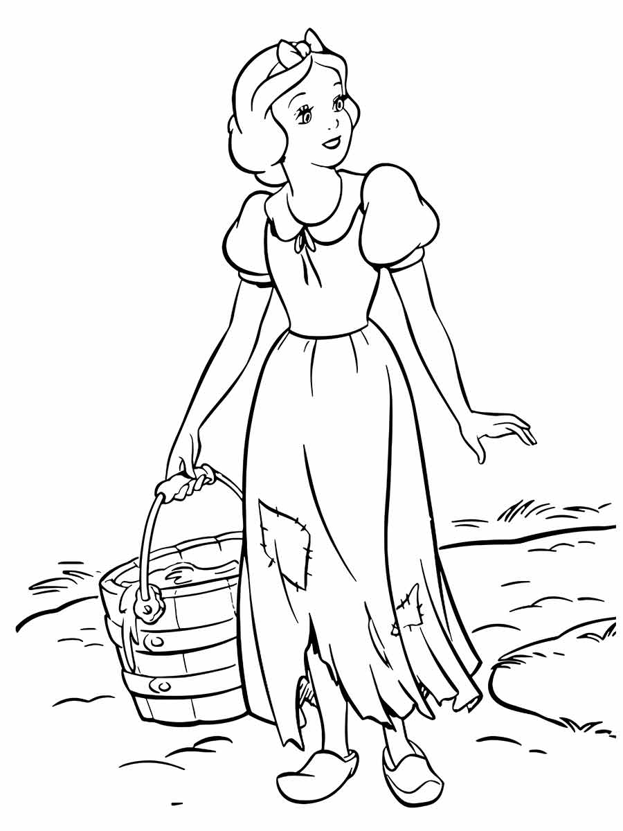 Snow white coloring page (34)