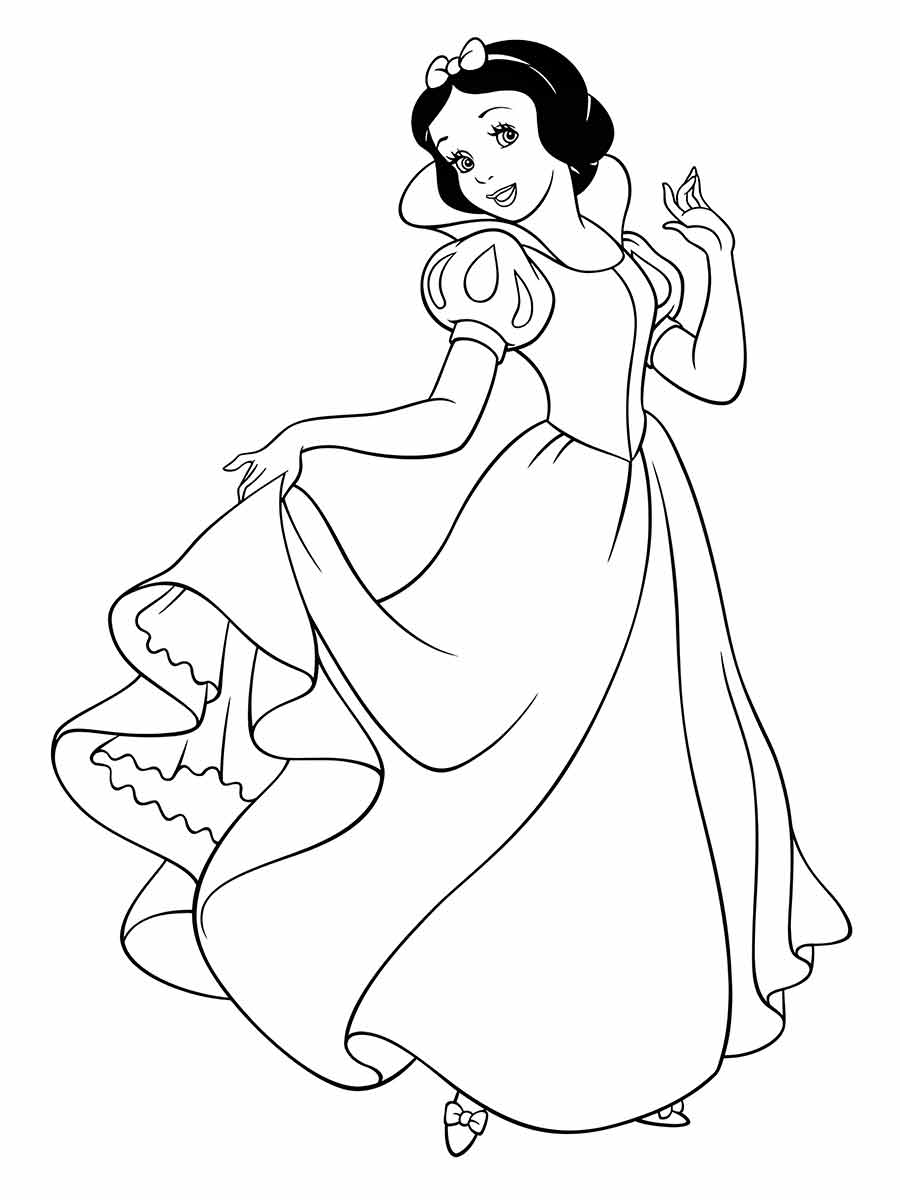 Snow white coloring page (37)