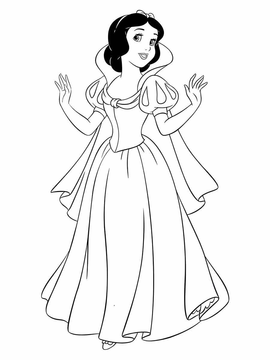 Snow white coloring page (38)