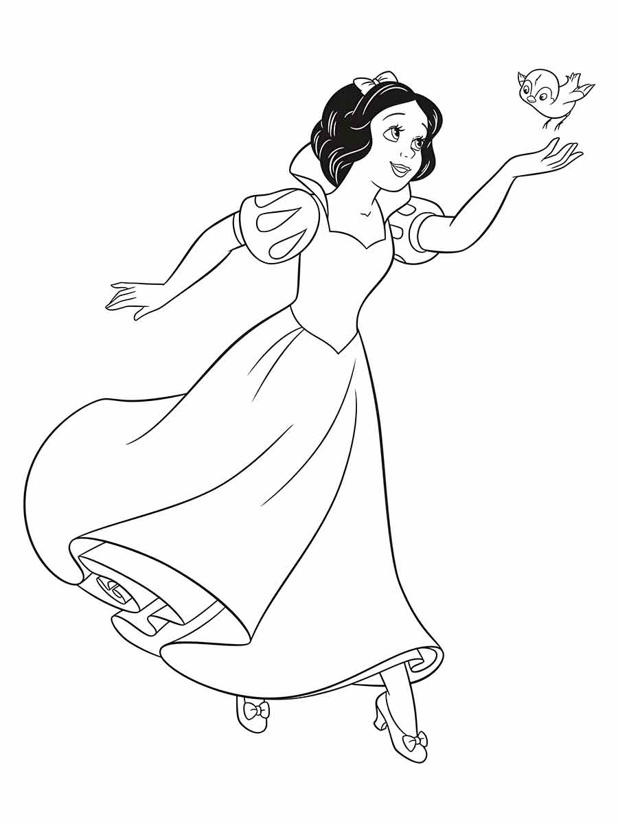 Snow white coloring page (39)