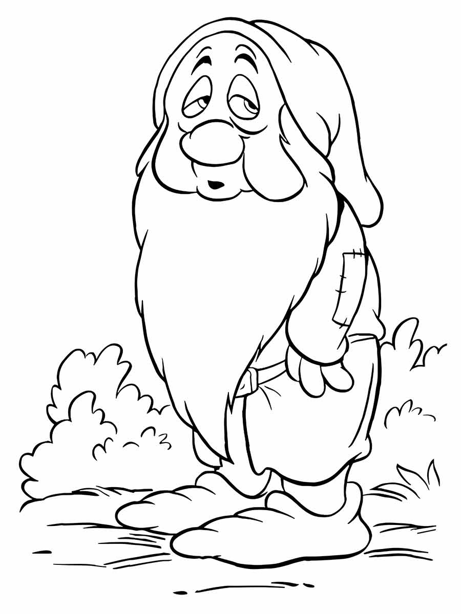 Snow white coloring page (4)