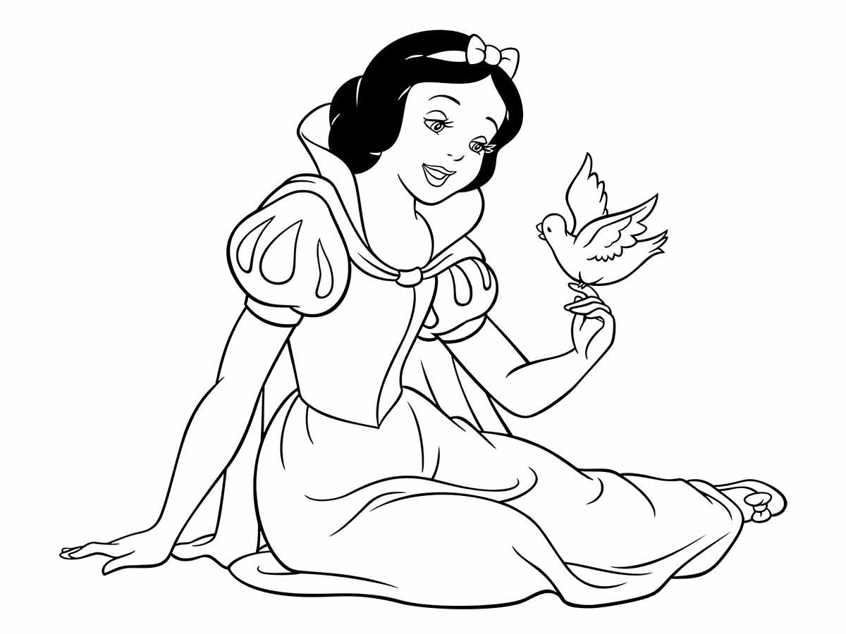 Snow white coloring page (40)