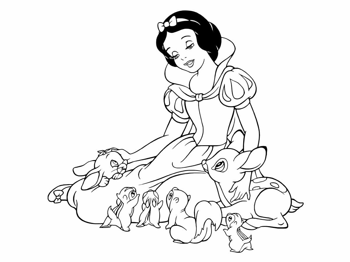 Snow white coloring page (41)