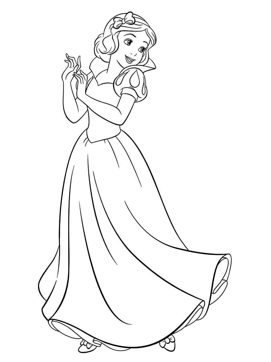 Snow white coloring page (42)