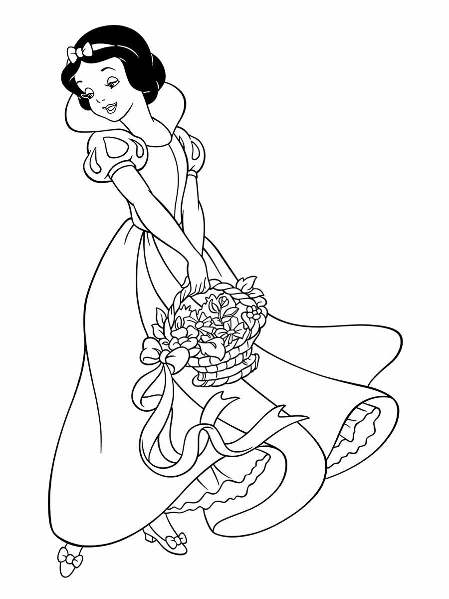 Snow white coloring page (43)