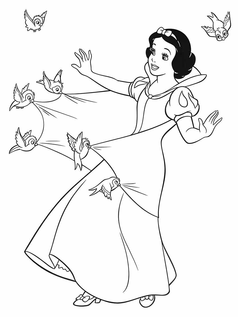 Snow white coloring page (44)