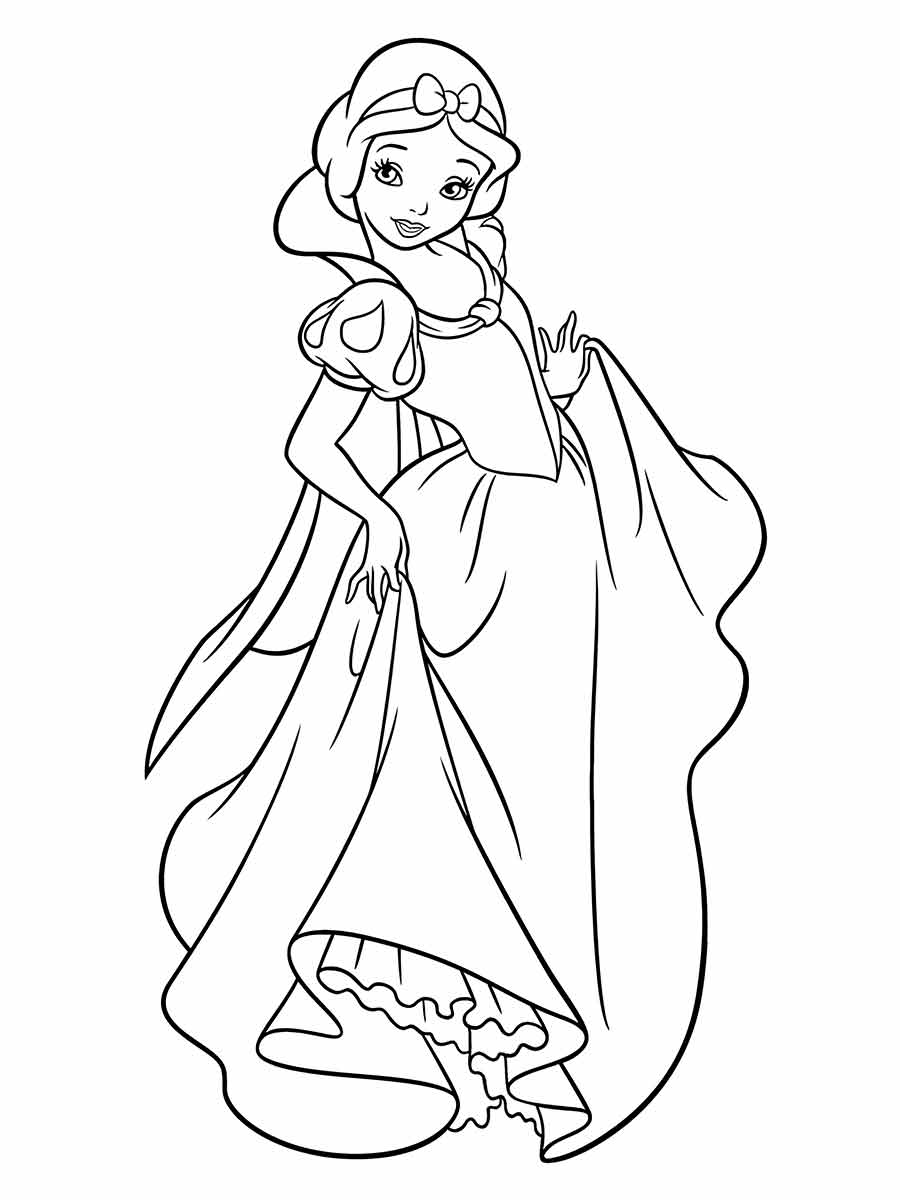 Snow white coloring page (45)