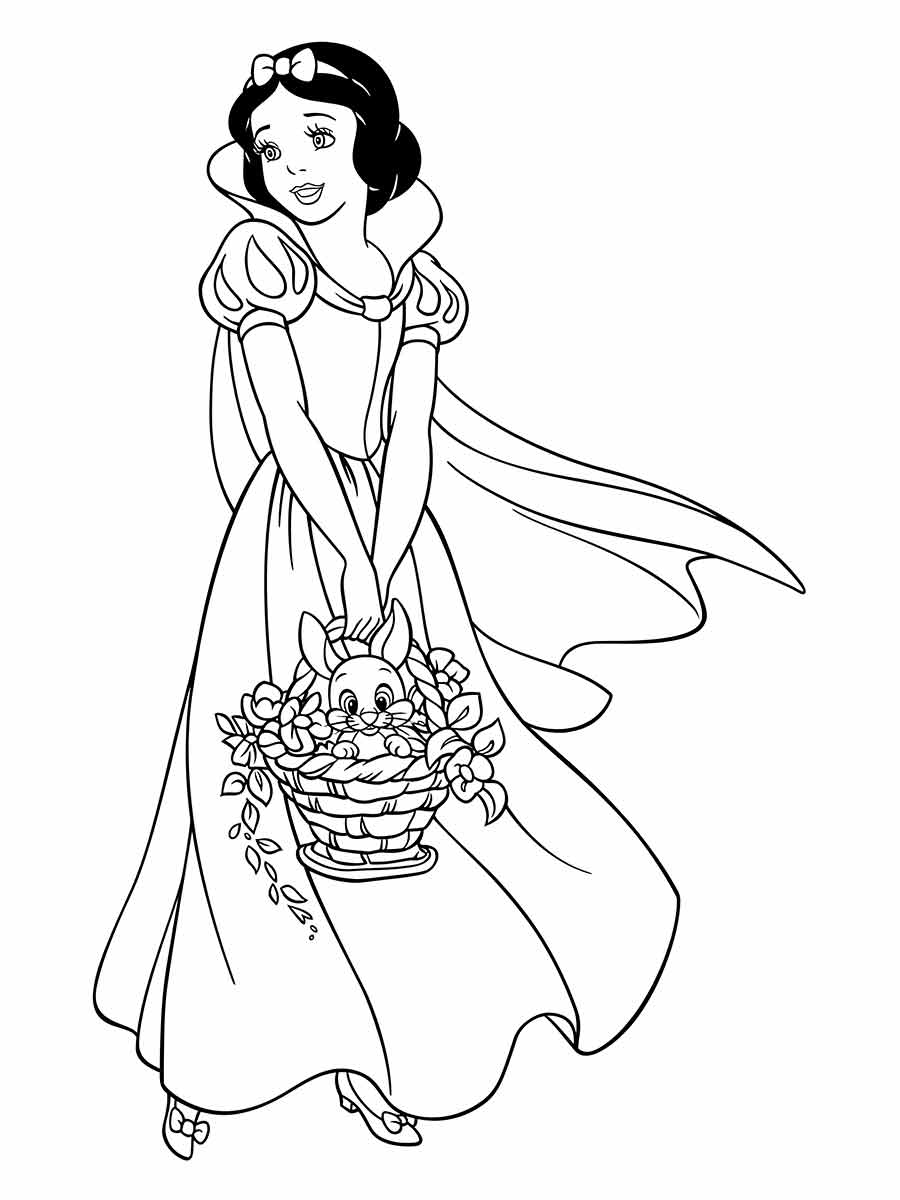 Snow white coloring page (48)