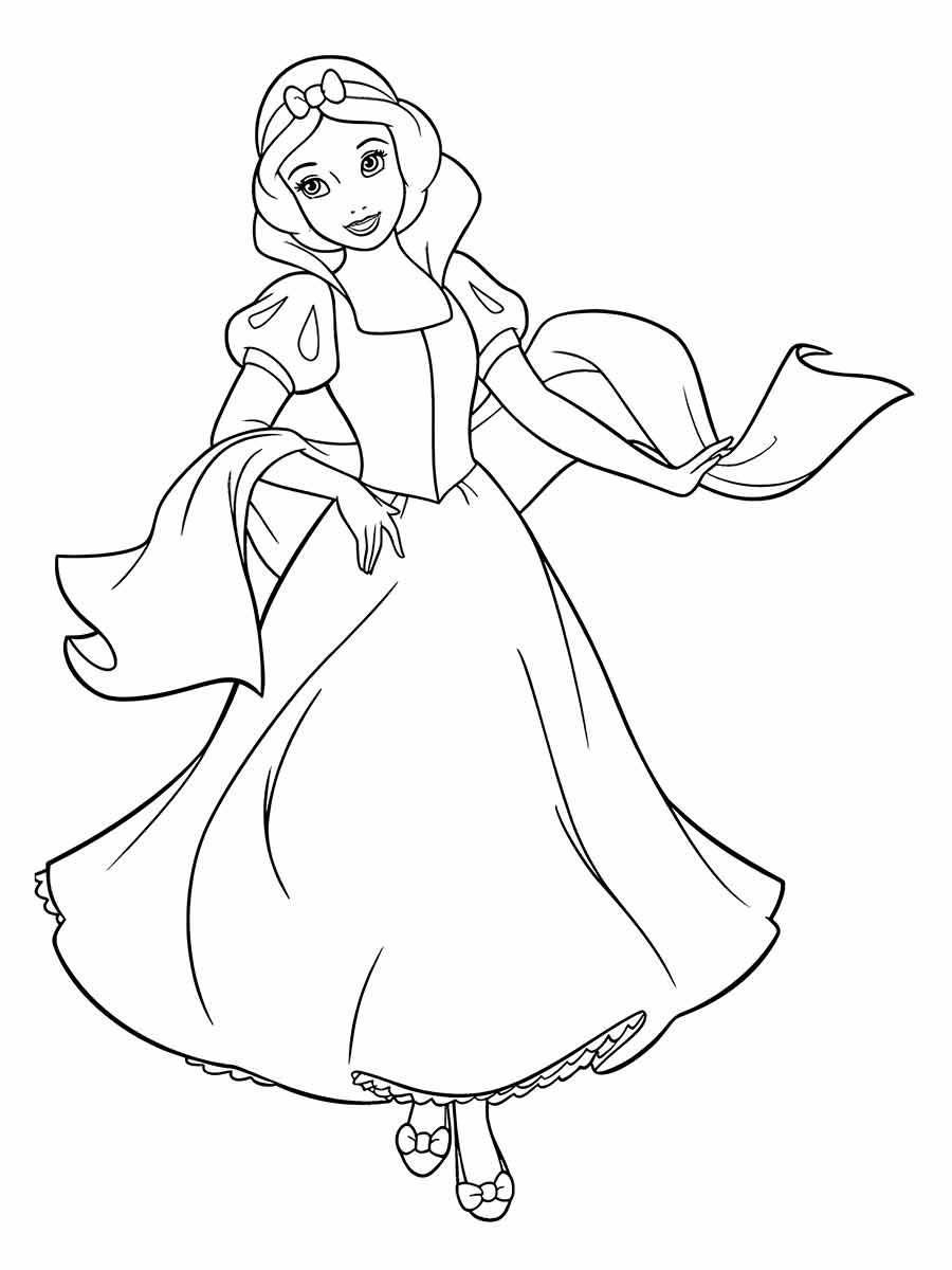 Snow white coloring page (49)