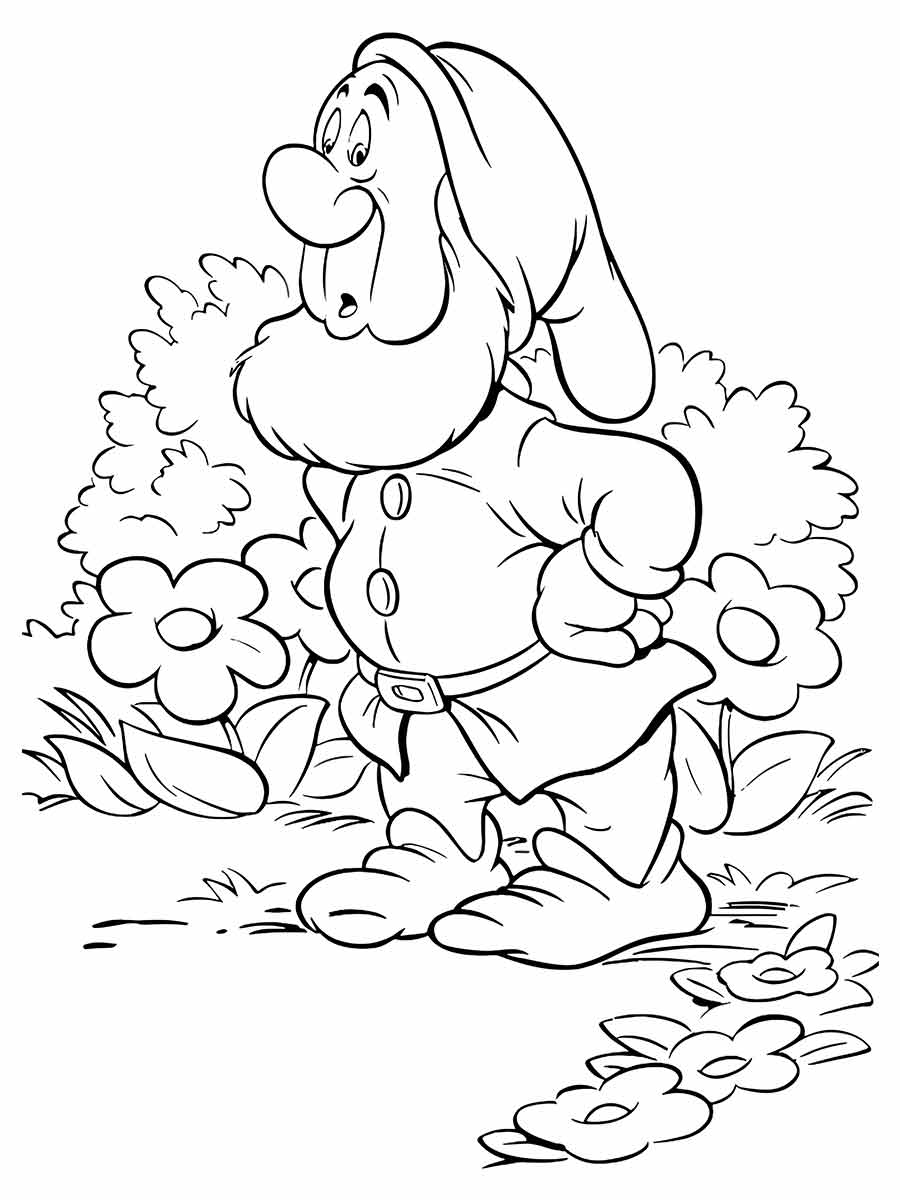 Snow white coloring page (5)