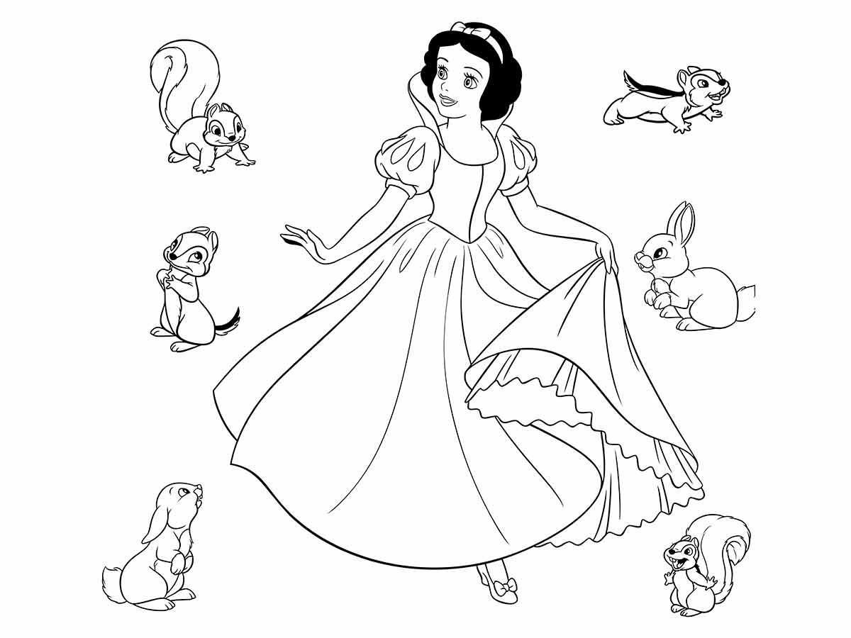 Snow white coloring page (51)